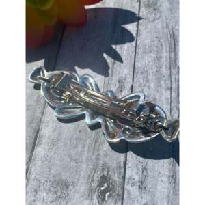Barrettes à cheveux élégantes de style vintage pour filles, en alliage d'argent sterling, pour fêtes et Noël, personnalisables, par Alex Sanchez - Product Image 4