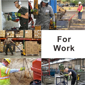 ถุงมือทำงานสำหรับผู้ชาย ถุงมือไนไตรล์เพื่อความปลอดภัย มาตรฐาน EN420 ถุงมือสำหรับงานหนักในโรงงานและคลังสินค้าที่เน้นความปลอดภัย - Product Image 5