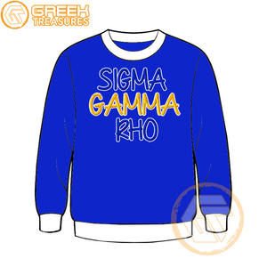 Sudadera de lana de algodón Sigma Gamma Rho personalizada de alta calidad, Jersey bordado, chaqueta para mujer, ropa griega, estilo de hermandad - Product Image 5