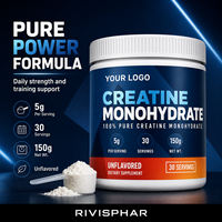 Créatine monohydrate pure en poudre, 5 g par portion, micronisée, complément alimentaire, fabrication OEM ODM, étiquette privée, nutrition sportive, gain musculaire