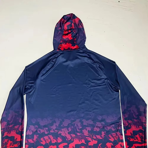 ชุดเสื้อฮู้ดสำหรับตกปลาแห้งเร็วพร้อมกระเป๋าลายพิมพ์อุตสาหกรรมไวรัสป้องกันรังสียูวี - Product Image 5