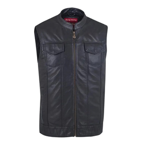 Hot Sale Men's Corduroy Sleeveless Motorcycle <b>Jacket</b> Biker Style Fashionable Vest Biker Hot Custom Waistcoat Mono Riders - Product Image 3