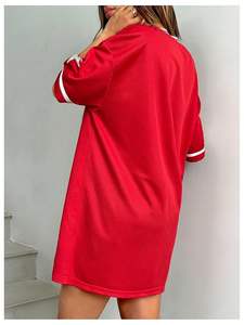 เสื้อเจอร์ซีย์ฟุตบอลคอวีขนาดใหญ่พิเศษใส่สบายมีสไตล์ยูนิเซ็กส์ใส่ Y2k - Product Image 5