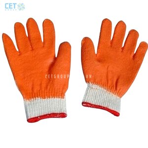 Guantes DE TRABAJO protectores recubiertos de látex Uso de seguridad industrial Diseño de agarre de Palma reutilizable duradero - Product Image 4