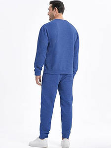 Conjunto Deportivo de Invierno Personalizado RTS, Sudadera con Capucha y Pantalones de Felpa, 100% Algodón, Transpirable, para Entrenamiento - Product Image 4