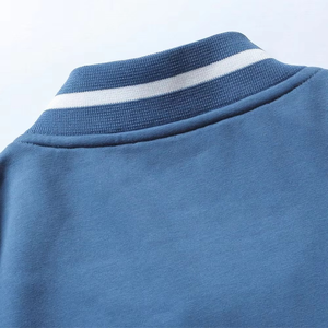 Chaqueta Varsity Personalizada de Alta Calidad para Hombre y Mujer, Chaqueta de Béisbol de Invierno, Cuello Alto, 100% Algodón, Tela de Lona, Logotipo Frontal - Product Image 5