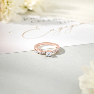 Bague de fiançailles en diamant Serene Union pour femmes - Product Image 3