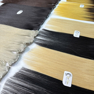 2025 Bán Chạy nhất chất lượng cao cho Thiên Tài sợi ngang SDD tự nhiên thẳng 100% Trinh Nữ tóc con người phần mở rộng màu xám nâu siêu đôi - Product Image 6