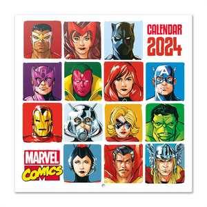 Calendrier rétro imprimé Marvel Comics 2024 - Product Image 1