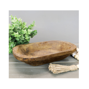 Cuencos de masa de madera, decoración rústica del hogar de granja con velas de frutas de pan para artículos de decoración rural a granel y venta - Product Image 4