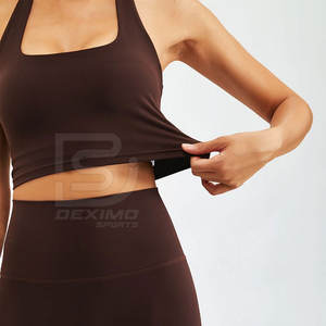 Ensemble d'entraînement de yoga sans couture pour femmes ensemble de yoga de fabricant professionnel en gros à vendre avec logo personnalisé - Product Image 4