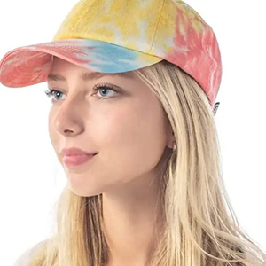 Casquette personnalisée Tie-Dye unisexe en denim 100 % coton respirant et imperméable pour le baseball, la course à pied, le golf et les sports - Product Image 4