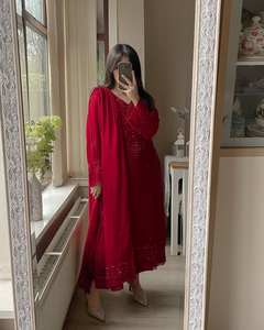 เซ็ต salwar kameez 3ชิ้นสุดพิเศษปักลายต่อเนื่องแห้งเร็วสำหรับปาร์ตี้แต่งงานดิวาลิแฟชั่นยอดนิยม - Product Image 4