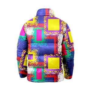 Nueva chaqueta acolchada de invierno con estampado completo personalizado de moda informal de la mejor calidad, chaquetas acolchadas ligeras - Product Image 4