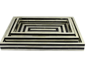 Premium Pure Bone Inlay Serving <b>Tray</b> Dinning <b>Table</b> Decorative Serving <b>Tray</b> for Home Hotel & Restaurant - Product Image 2