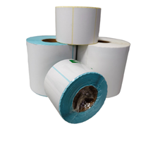 Étiquettes thermiques adhésives en plastique de grande qualité pour l'emballage alimentaire de détail, avec doublure en glassine bleue, tailles 1x2 et 4x6 pouces
