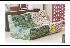 เก้าอี้สุญญากาศแบบโมเดิร์นสำหรับห้องนั่งเล่นและห้องนอน ขนาด 81x91x79 ซม. ฟองน้ำความหนาแน่นสูงและผ้าหุ้มแบบถอดได้ - Product Image 3