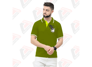 เสื้อยืดลายทางของผู้ชายที่เป็นเอกลักษณ์สำหรับเสื้อโปโลผ้าเดนิมผ้าลูกฟูกระบายอากาศทันสมัยเป็นมิตรกับสิ่งแวดล้อมสำหรับการปะติดเก๋ไก๋ในฤดูร้อน - Product Image 3