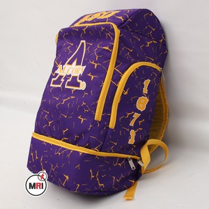 OEM Sac de voyage sport haut de gamme de haute qualité Sac à dos décontracté à sublimation violette et dorée ASU ALCORN Sac à bandoulière personnalisé sublimé - Product Image 2