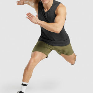 Camiseta sin mangas informal para hombre hecha a medida Ajuste cómodo y colores sólidos transpirables Precio al por mayor con servicio OEM - Product Image 4