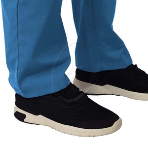 ชุดสครับสำหรับโรงพยาบาลของผู้หญิงชุดเครื่องแบบฤดูร้อนคอวีและกางเกงขาตรงมี6กระเป๋าทนทาน - Product Image 5