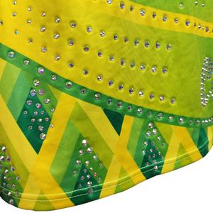 Uniforme de Animadora Personalizado para Adultos, Diseño Moderno con Pedrería, Top con Estampado Digital, Uniforme de Equipo 100% Spandex - Product Image 6