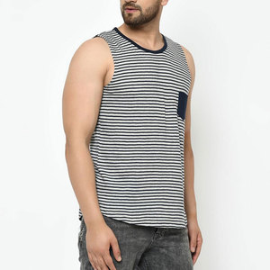 Excelente nueva llegada logotipo personalizado alta calidad moda hombres entrenamiento camiseta Fitness gimnasio cómodo hombres camiseta sin mangas - Product Image 1