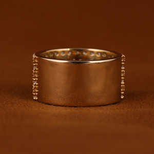 Anillo de media eternidad unisex de oro macizo de 10 quilates hecho a mano con diamantes cultivados en laboratorio de 2.10-2.60 quilates, chapado, regalo de compromiso, certificado IGI, moderno - Product Image 3