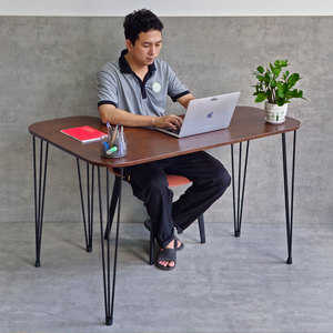 L-Shaped <b>Desk</b> (120x80cm) and Harmoor CB68197 Plastic Chair Combo Set for <b>Computer</b> Use - Product Image 3