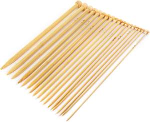 Lot de 36 aiguilles à tricoter en bambou (18 tailles de 2.0mm à 10.0mm) - Product Image 3