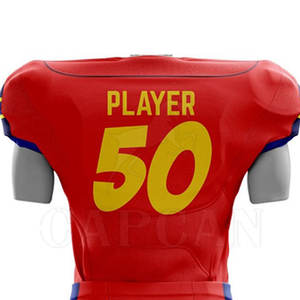 Parches personalizables de fabricación profesional, uniforme deportivo de fútbol americano, diseño elegante para superventas de talla grande - Product Image 6