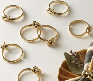 Servilletero de pieza auténtica, servilletero de Metal acabado a mano, anillo decorativo para ajuste de cena, servilletero clásico a prueba de herrumbre - Product Image 6