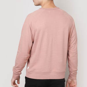 เสื้อสเวตเตอร์ผ้าฝ้าย100% สำหรับผู้ชายเสื้อสเวตเตอร์ผ้าคอตตอนน้ำหนักเบาไม่มีลาย420gsm 100% ออกแบบโลโก้ได้ตามต้องการ - Product Image 3