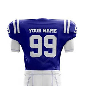 Uniforme de Fútbol Americano para Adultos de Último Diseño, Estilo Nuevo, Manga Corta, Transpirable, Talla Grande, Alta Calidad, 100% Poliéster, Uniforme de Fútbol Americano Personalizado - Product Image 5