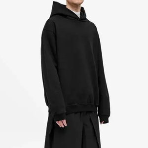 Sudadera con capucha deportiva de gimnasio para hombre de alta calidad OEM, Jersey grueso de algodón 100% de peso pesado, ropa de invierno, cuello con capucha, técnica lavada sólida - Product Image 4