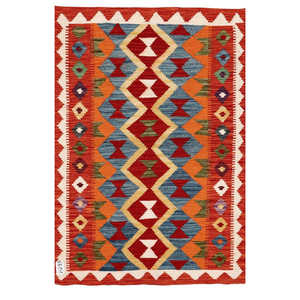 พรมกิลิมไมมาณา อัฟกานิสถาน ขนาด 116 x 78 ซม. ชุดพรมพื้นเมืองแบบดั้งเดิมของอัฟกานิสถาน - Product Image 1