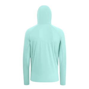 Sweats à capuche de pêche pour hommes, protection solaire, chemises de pêche à manches longues, 100% polyester, séchage rapide avec cache-visage, sweat à capuche de pêche pour hommes - Product Image 2