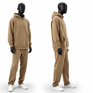 2025 vente en gros usine Logo personnalisé Top qualité survêtements plaine vierge 2 pièces survêtement lourd pour hommes - Product Image 3