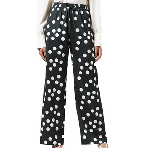 Flared Style Custom All Over Printed Young Ladies Formal Trousers Good Quality Comfortable <b>Pants</b> For Women From BD Supplier - Product Image 1