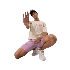 Vente en gros T-shirt imprimé bouffant pour hommes surdimensionné personnalisé 100% coton avec col rond et épaule tombante Service OEM - Product Image 5