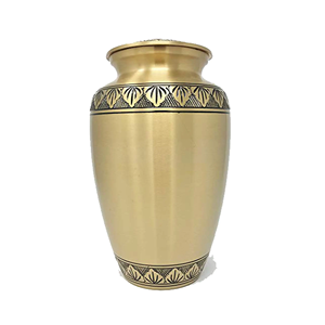 โกศโลหะคลาสสิกสำหรับใส่เถ้ากระดูกสำหรับผู้ใหญ่ขี้เถ้าแบบแกะสลักลายใบโอ๊กโกศ - Product Image 4
