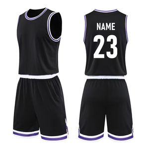 Vêtements de sport unisexe Maillots sans manches avec short Vêtements de sport en polyester imprimé Bsci Ensemble de maillots de basket-ball avec logo personnalisé - Product Image 4