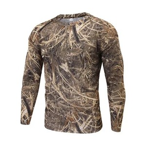 Chemises d'uniforme de chasse pour hommes, manches longues, uniforme de camouflage, chasse, camouflage de haute qualité, t-shirts à col rond, maillot de football - Product Image 2