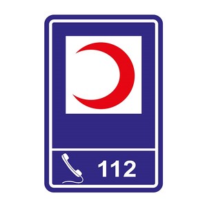 Panneau de signalisation routière réfléchissant de premiers secours en PVC et plastique, panneau d'avertissement de sécurité pliable - Product Image 3