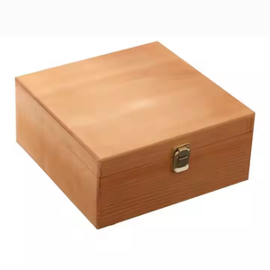 Stock Wood <b>Box</b> With Lock Custom Logo <b>Wedding</b> <b>Gift</b> Wooden Packaging Wooden & Bamboo Boxes <b>Gift</b> <b>Box</b> by crescent crafts - Product Image 1
