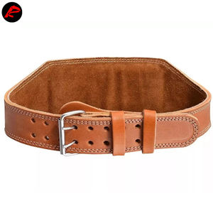 Cuero de vaca pesado Transpirable Levantamiento de pesas Entrenamiento Body Building Gym Power Belt Fuerza Levantamiento Doble Power Belt - Product Image 3