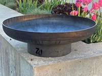 Brasero extérieur en acier pour patio, jardin, cour arrière, foyer à bois avec écran anti-étincelles