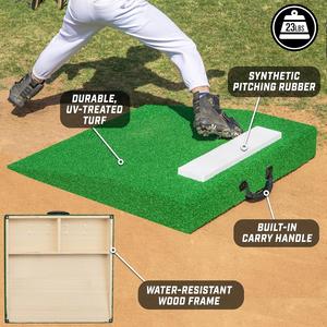 Montículo de lanzamiento portátil de béisbol Montículo apto para viajes para lanzadores jóvenes y adultos - Product Image 3