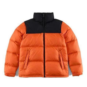 Logotipo personalizado 2025 al aire libre cálido pluma de pato hombres Nylon con capucha invierno burbuja Puff abrigo Puffer chaquetas soporte Streetwear patrón - Product Image 4