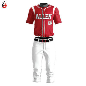 Maillots de baseball respirants Uniformes de baseball conçus sur mesure Sublimation Vêtements de baseball et de softball pour jeunes - Product Image 6